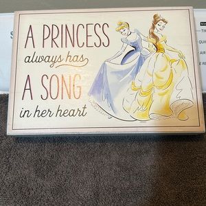 Disney Princess Cinderella Belle Wooden Sign